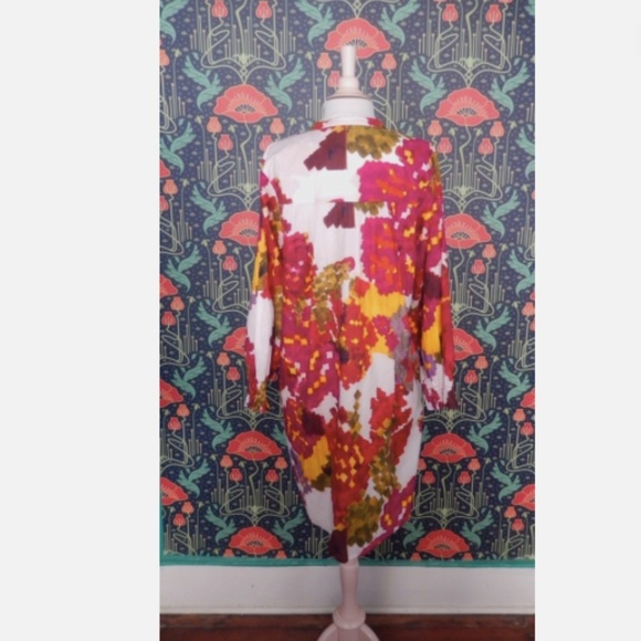 Ro's Garden Talia Tunic Short Dress Roberta Freymann Nwt XL - Picture 7 of 7